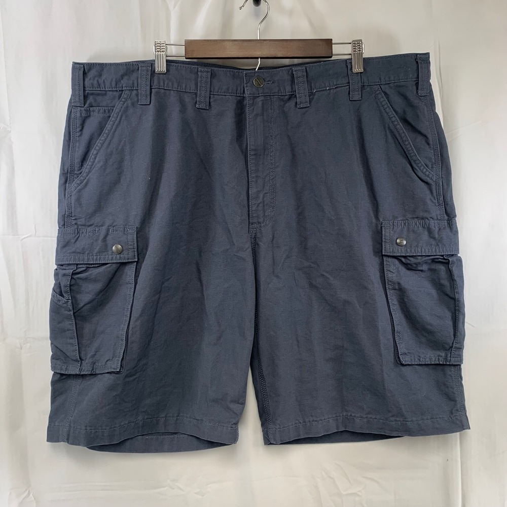 Carhartt Cargo Shorts Mens 46 Blue Relaxed Fit Cotton 11 Inseam 100277 470